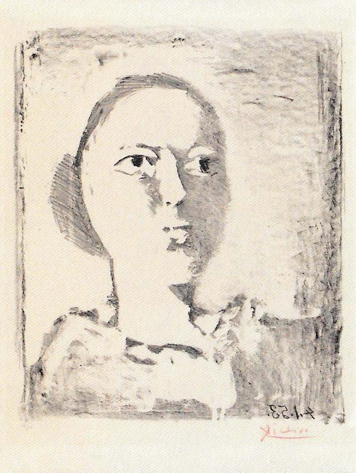 Pablo Picasso: Tête de Femme de trois-quarts