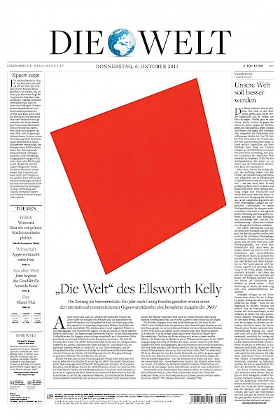 The world and a plant (Die Welt und eine Pflanze). Works by Ellsworth Kelly